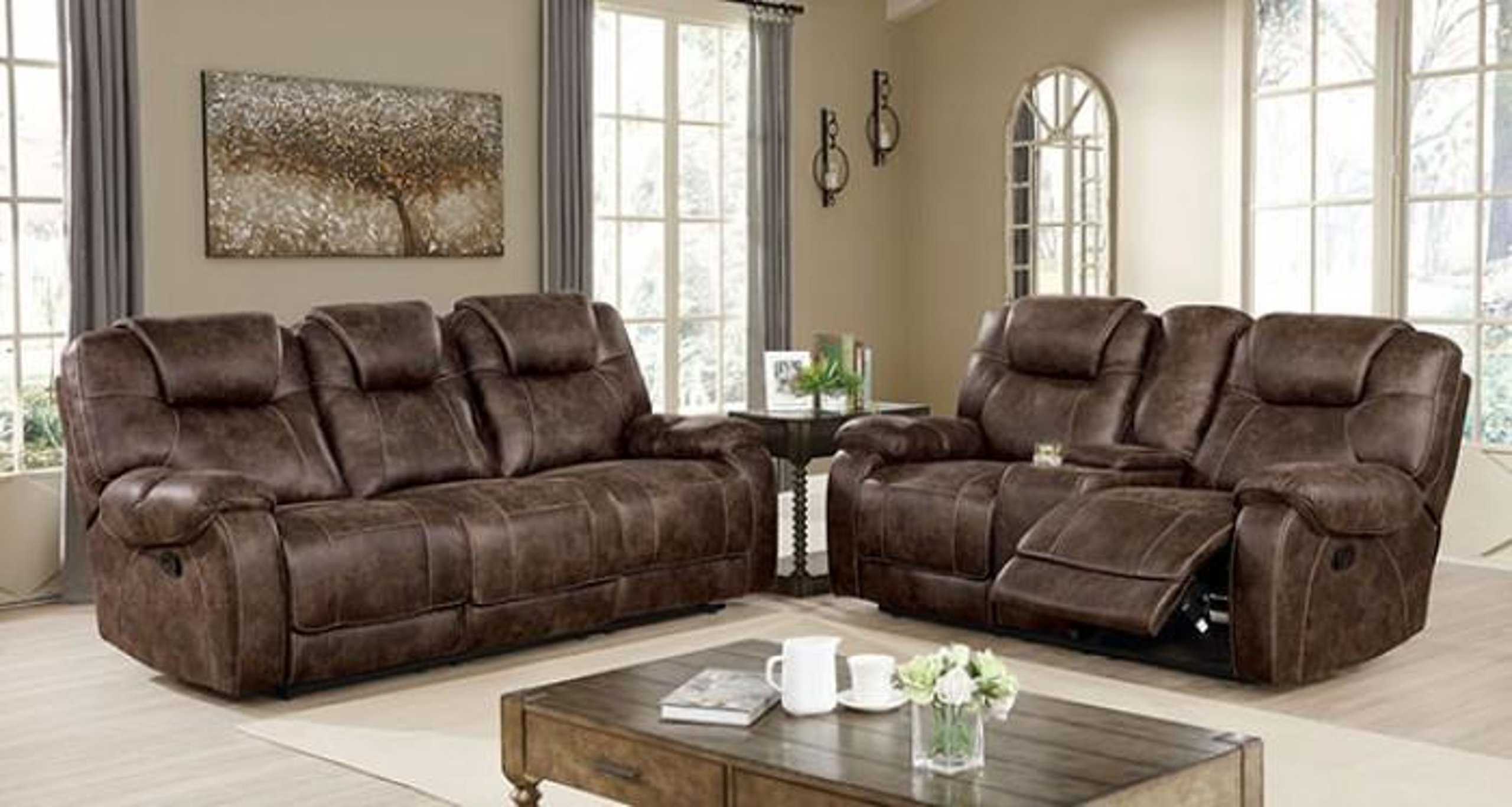 LUBECK POWER LOVESEAT CM6081-LV-PM by Furniture of America
