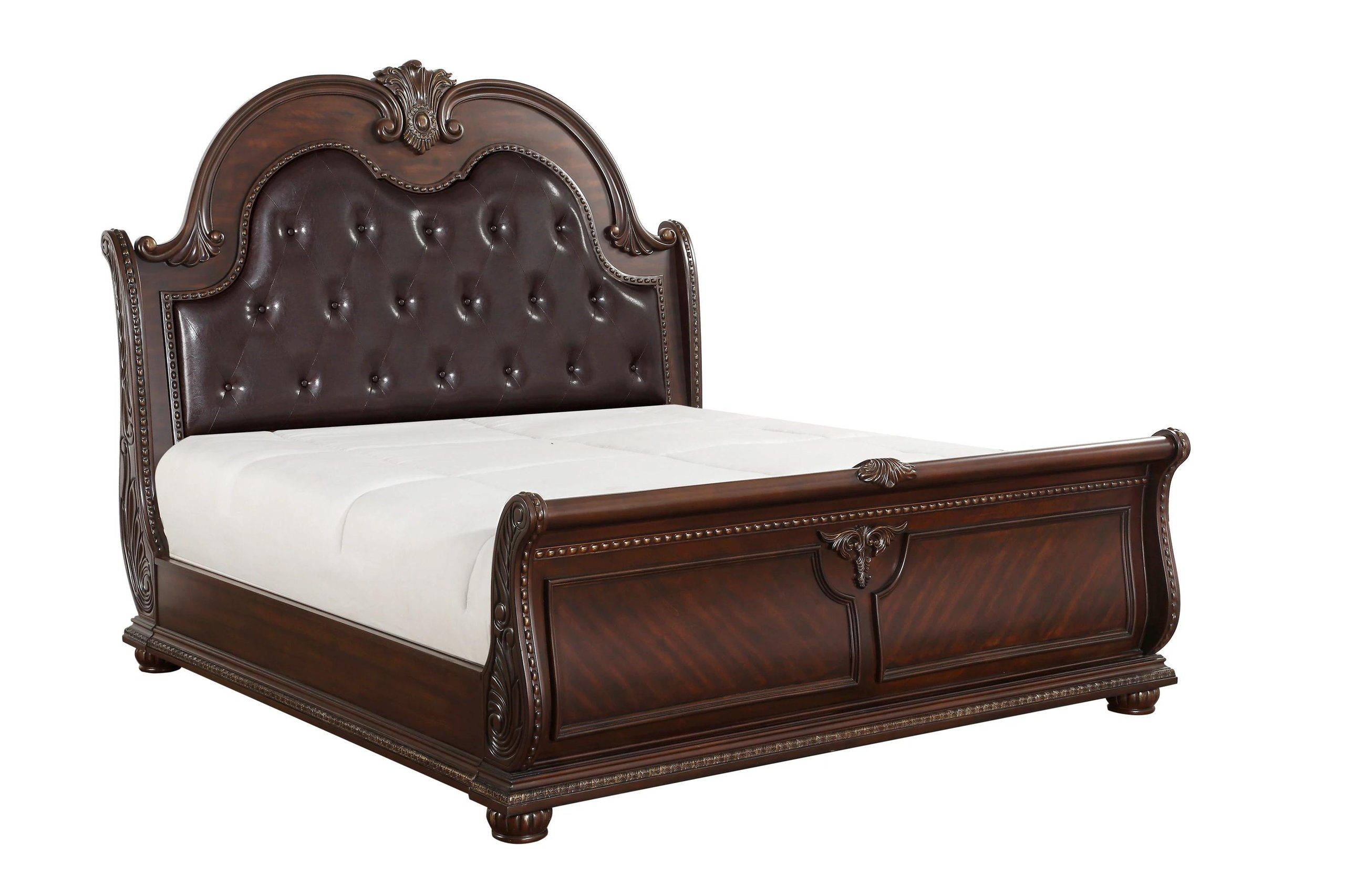 Brown Panel Bedroom Set By Crown Mark Stanley B1600 Q Bed 6pcs Buy Online On Ny Furniture Outlet