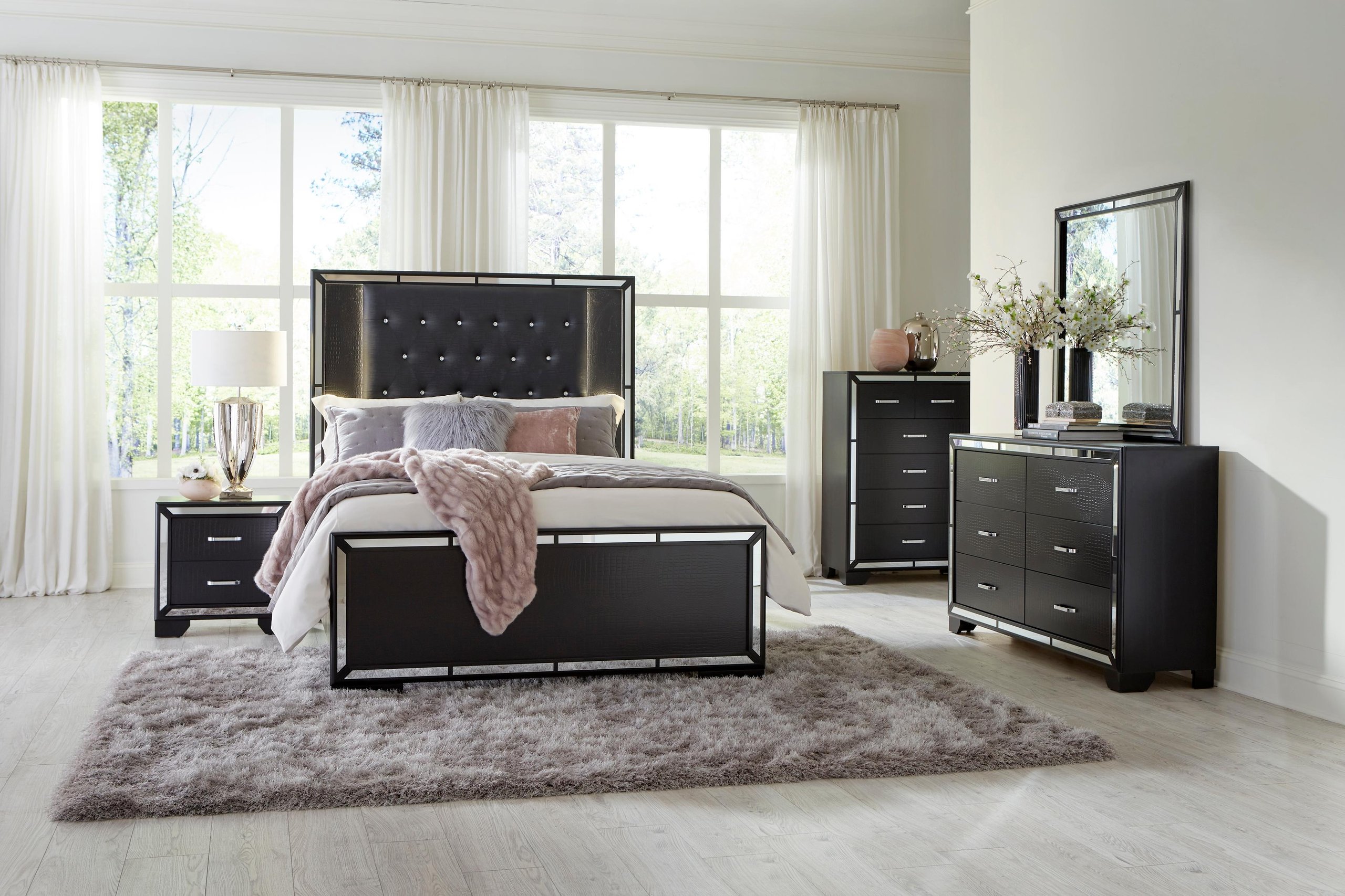 Myco Furniture Louis Philippe Collection 5 PC Bedroom Set with