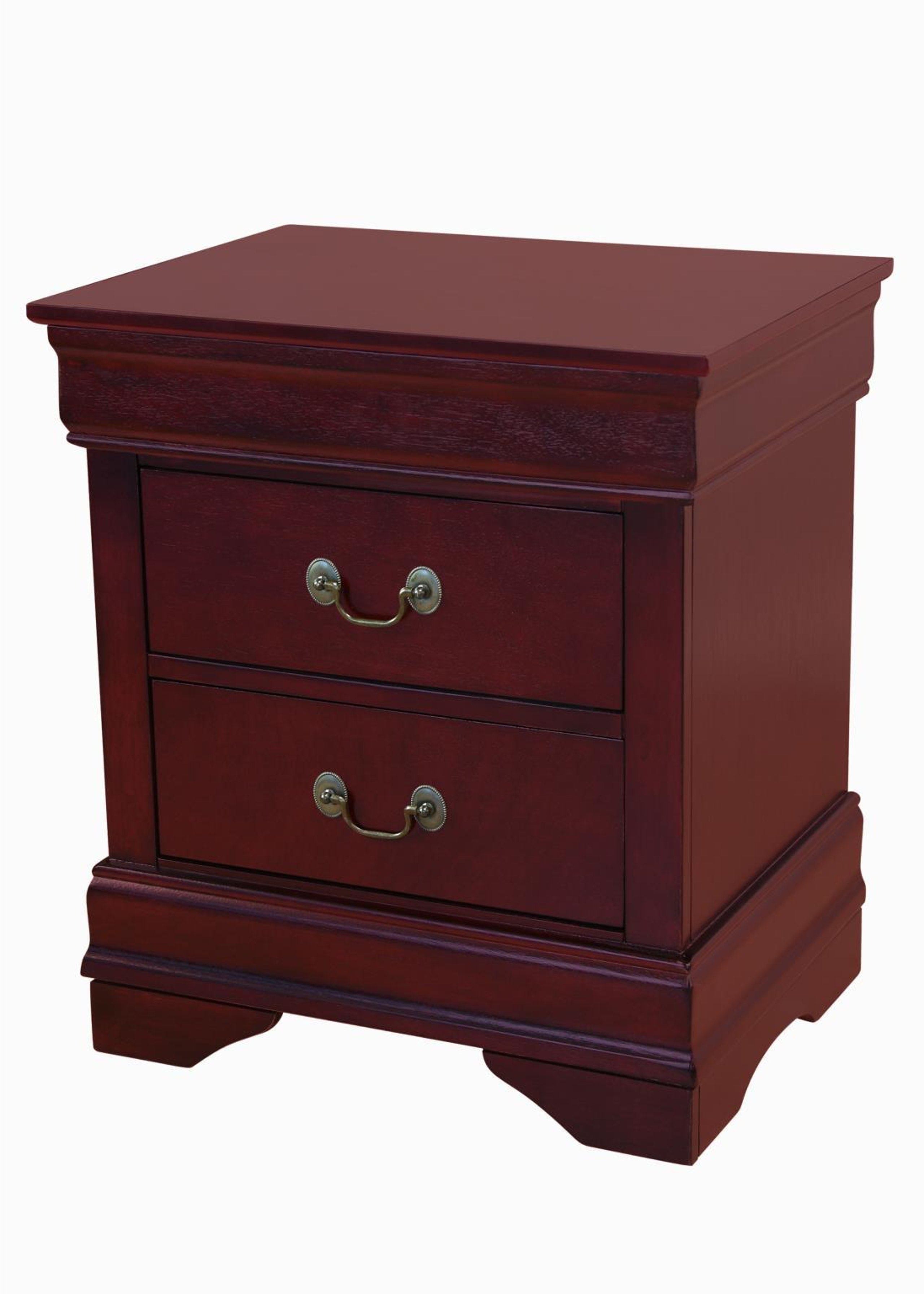 Myco Furniture Louis Philippe Bed-Color:Cherry,Size:King 