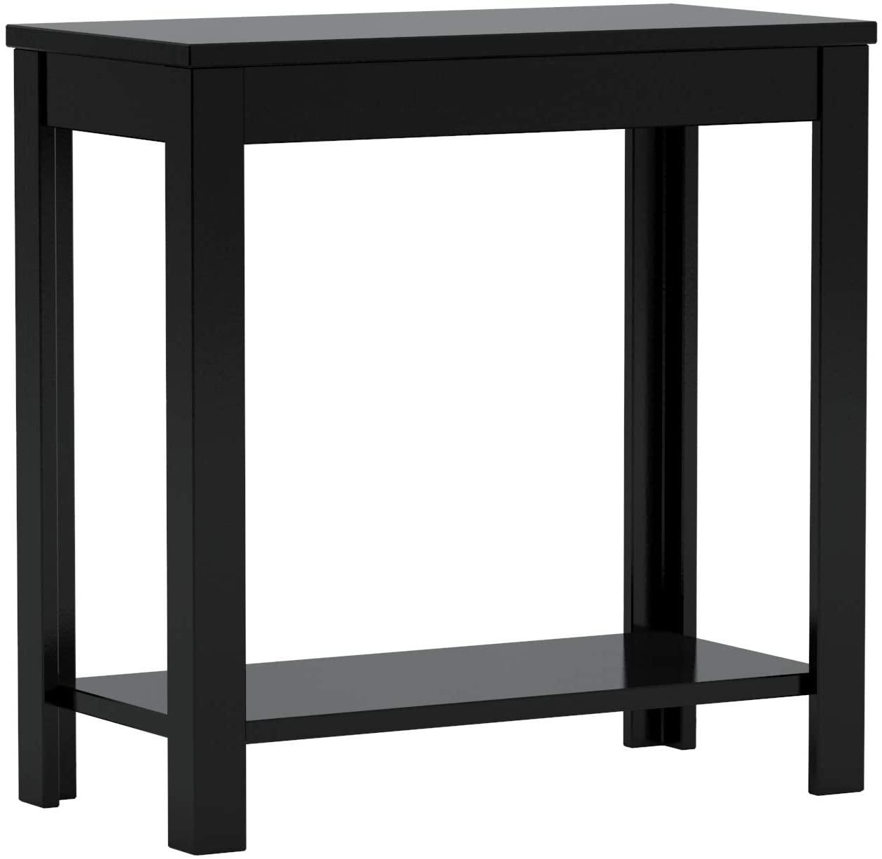 Rustic, Simple 2 End Tables Pierce 7710-BK-2pcs in Black 