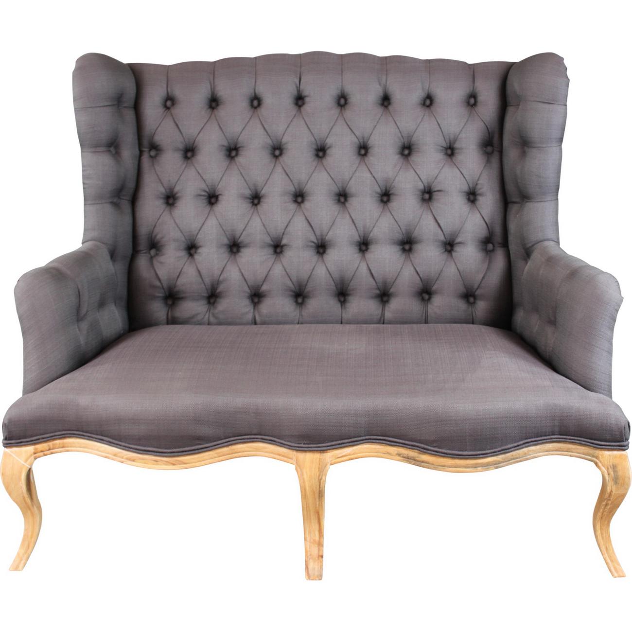 Traditional Loveseat 31362 31362-Loveseat in Gray Fabric