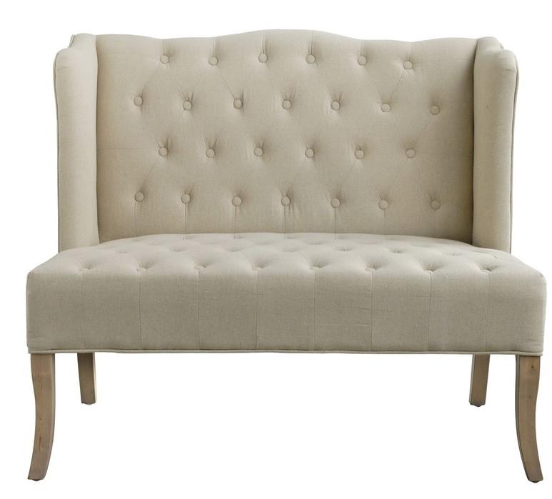 

    
A&B Home 32342 Traditional Linen Fabric Upholstery Button Tufted Loveseat
