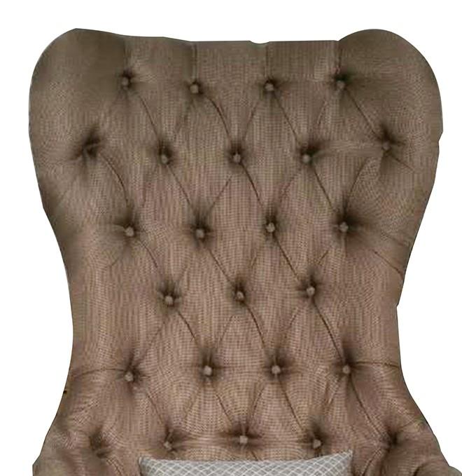 

    
A&B Home 40958 Traditional Cappuccino Fabric Upholstery King Armchair
