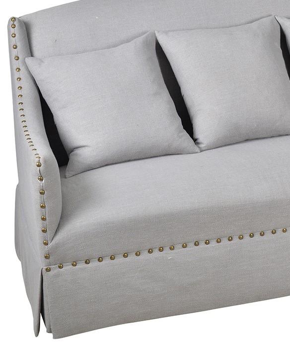 

    
A&B Home 41899 Modern Light Grey Fabric Upholstery Living Room Sofa w/Pillows
