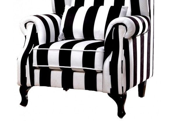 

        
A&B Home 43280 Arm Chairs White/Black Fabric 00805845432807
