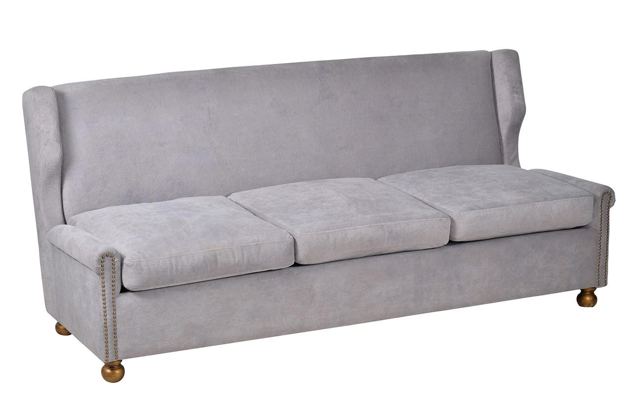Contemporary, Modern Sofa AA42349 AA42349-Sofa in Light Gray Polyester