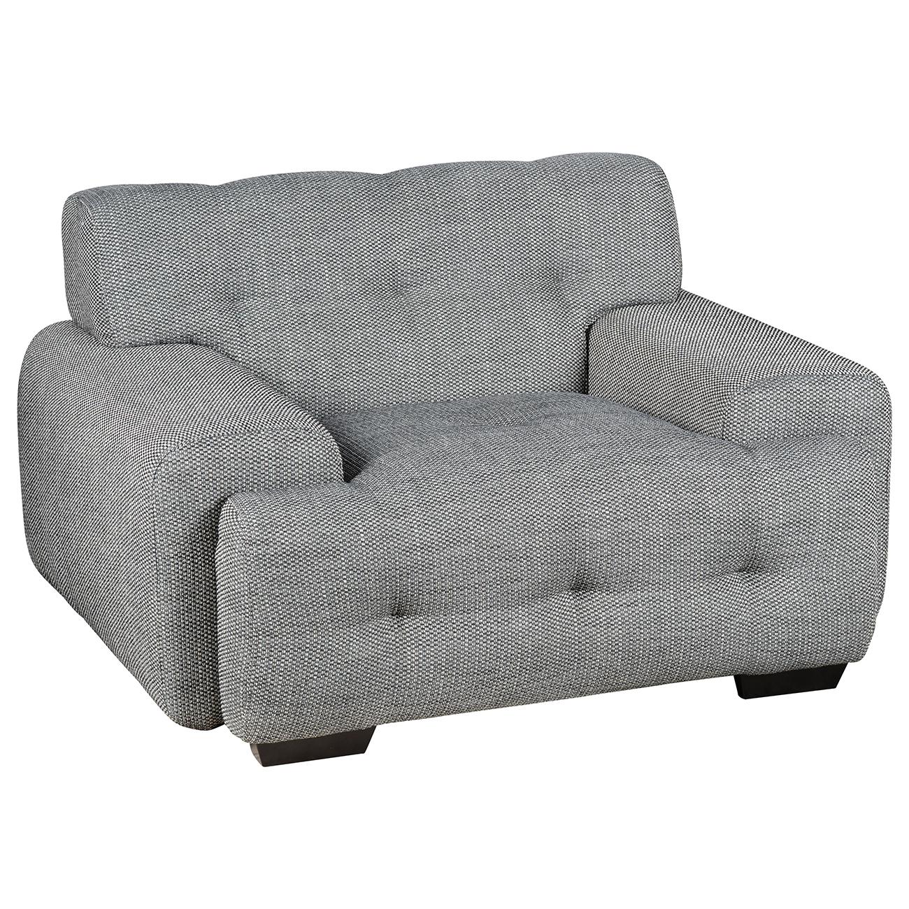 Traditional Sofa AA4235 AA4235-Sofa in White and Gray Polyester