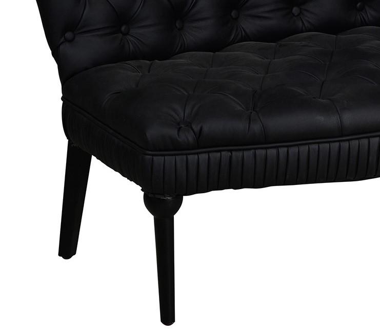

    
A&B Home AA42350 Traditional Black Fabric Upholstery Mid-century Loveseat
