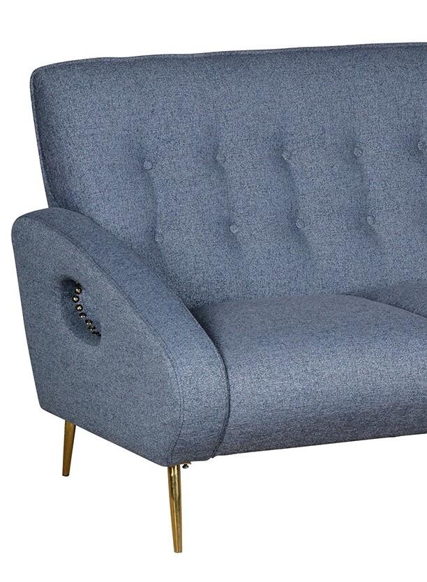 

    
A&B Home AA42351 Contemporary Cobalt Blue Fabric Upholstery Mid-Century Sofa
