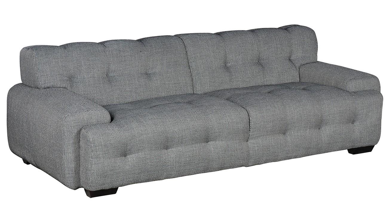 Contemporary, Modern Sofa AA42352 AA42352-Sofa in White and Gray Fabric