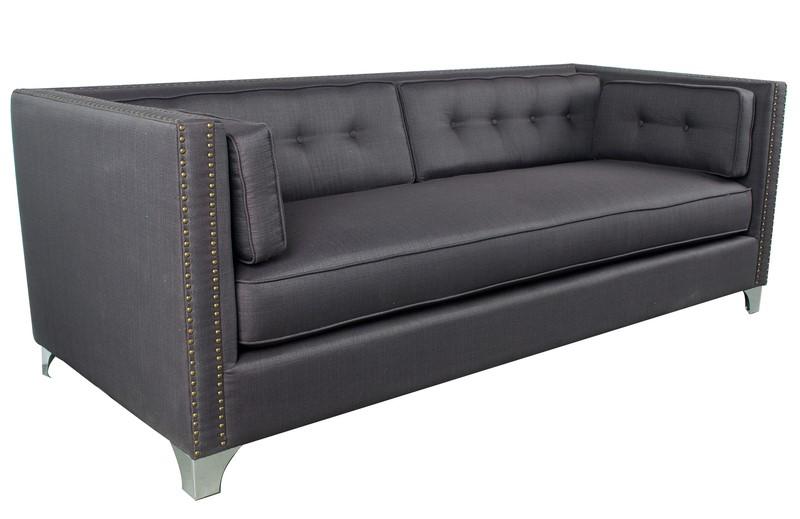 Contemporary, Modern Sofa AV37760 AV37760-Sofa in Dark Gray Fabric