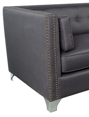 

    
A&B Home AV37760 Contemporary Dark Grey Fabric Upholstery Living Room Sofa
