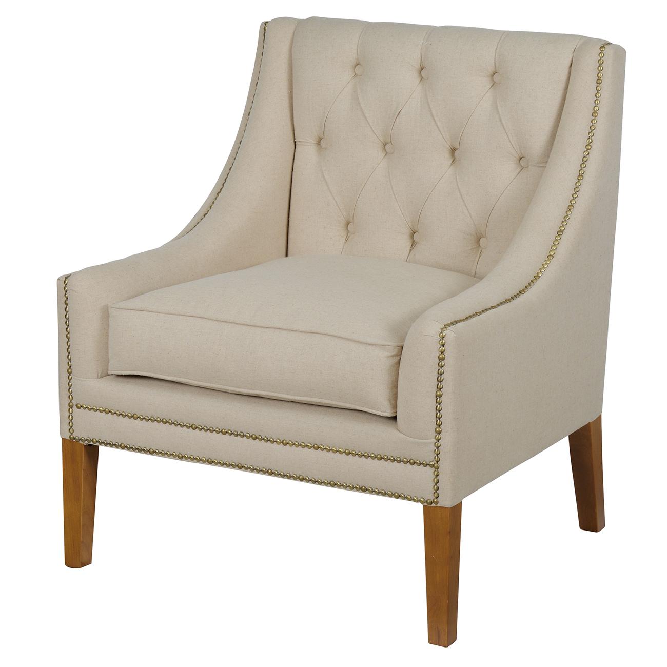 

    
A&B Home AV41905 Traditional Tan Linen Upholstery Golden Nailhead Armchair 2Pcs

