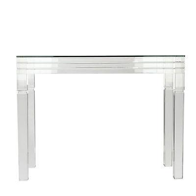 

    
A&B Home Diaphan Contemporary Glass Top Acrylic Legs Console Table
