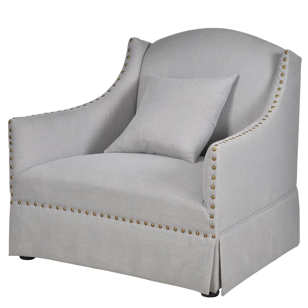 Contemporary, Modern Accent Chair Pampa 41898-Accent Chair in Light Gray Polyester