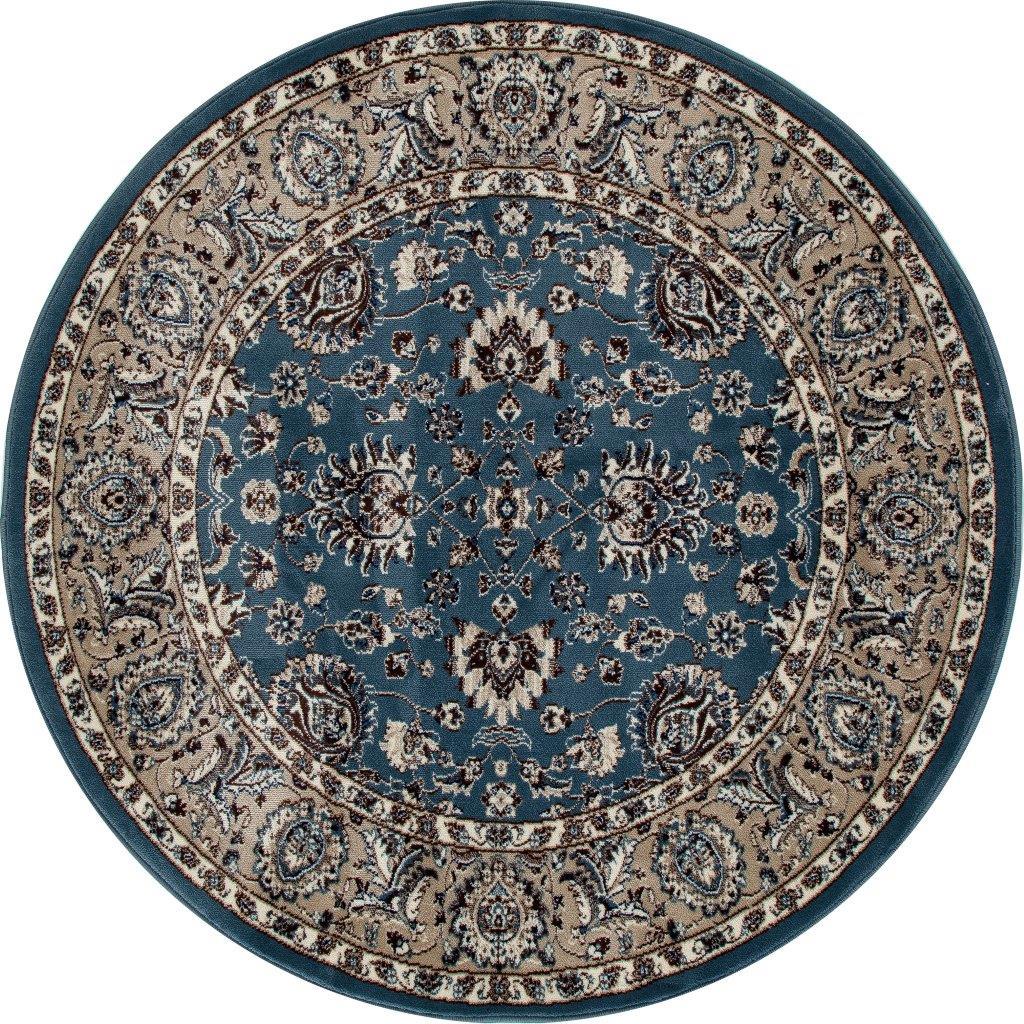 

    
Aberdeen Accustomed Medium Blue 7 ft. 10 in. Round Area Rug by Art Carpet
