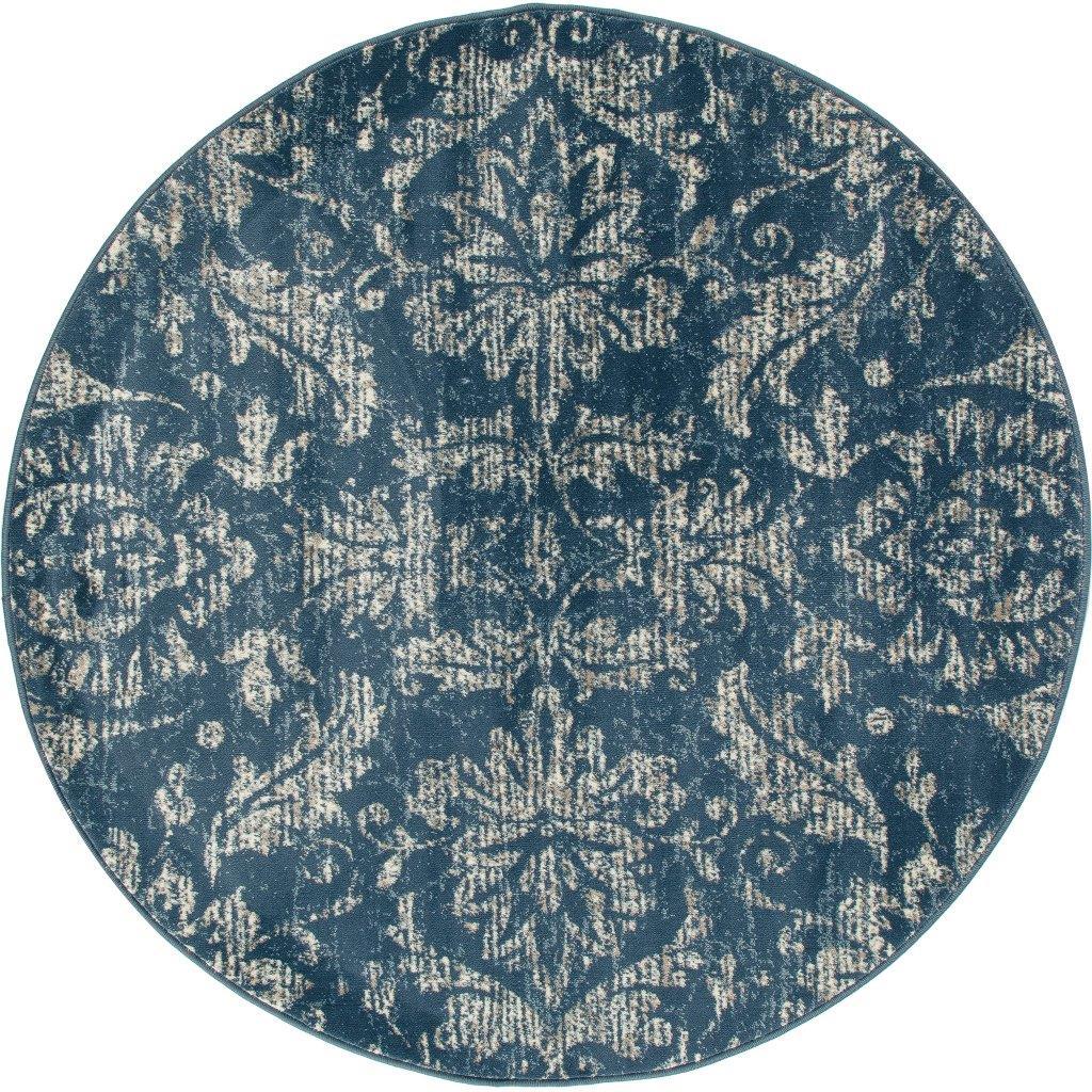

    
Aberdeen Arabesque Blue 5 ft. 3 in. Round Area Rug by Art Carpet
