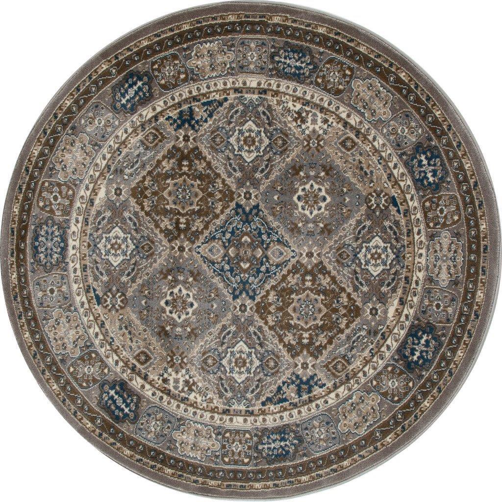 

    
Aberdeen Comfort Panel Gray 5 ft. 3 in. Round Area Rug by Art Carpet
