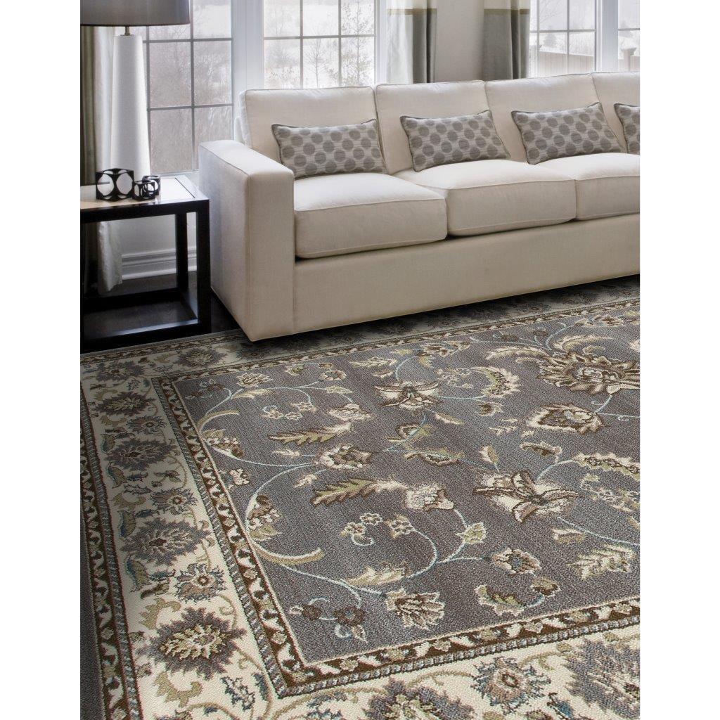 

    
Aberdeen Scrollwork Gray 5 ft. 3 in. Round Area Rug by Art Carpet
