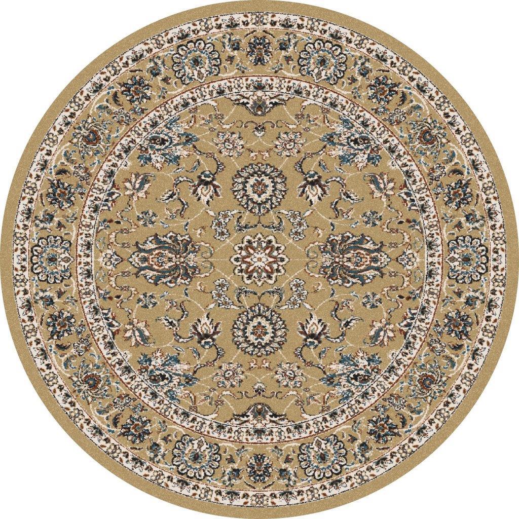 

    
Aberdeen Traditional Border Beige 5 ft. 3 in. Round Area Rug by Art Carpet
