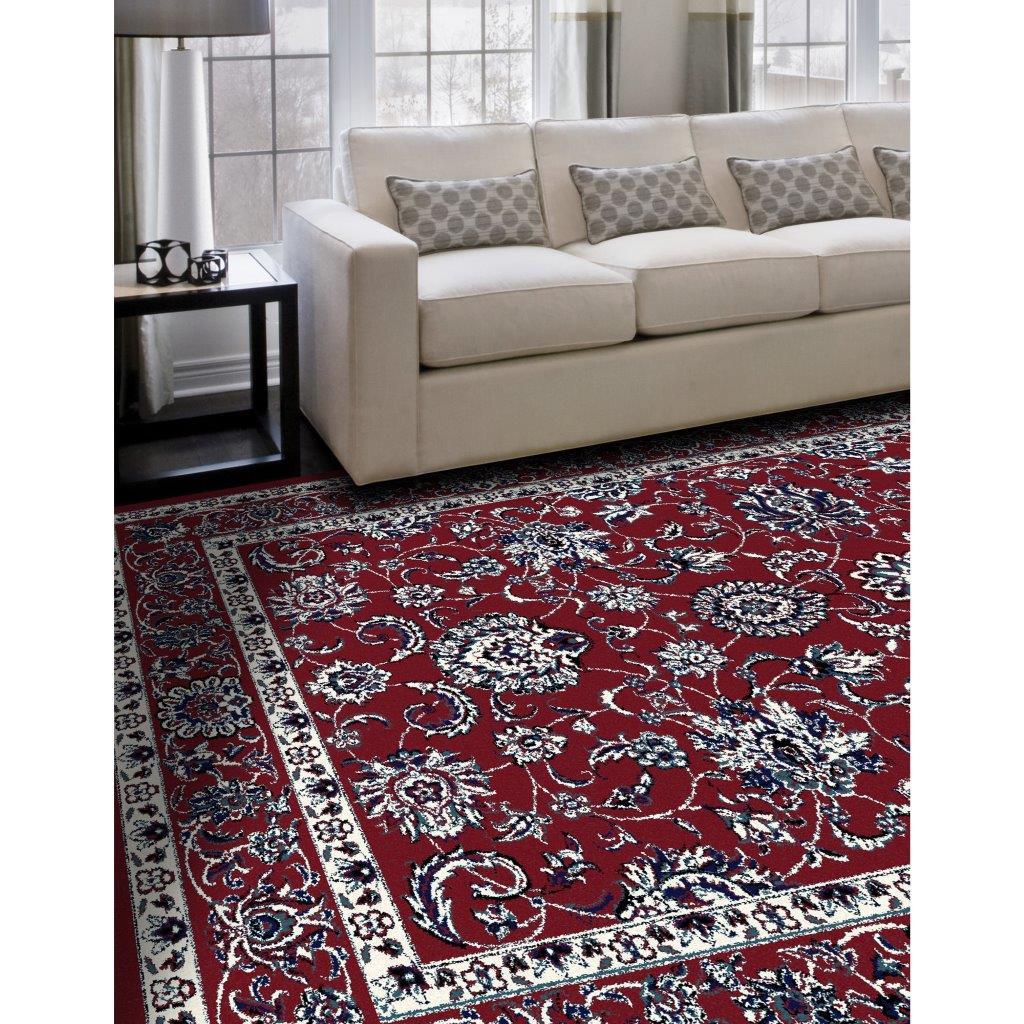 

    
Aberdeen Traditional Border Red 2 ft. 2 in. x 7 ft. 7 in. Runner by Art Carpet
