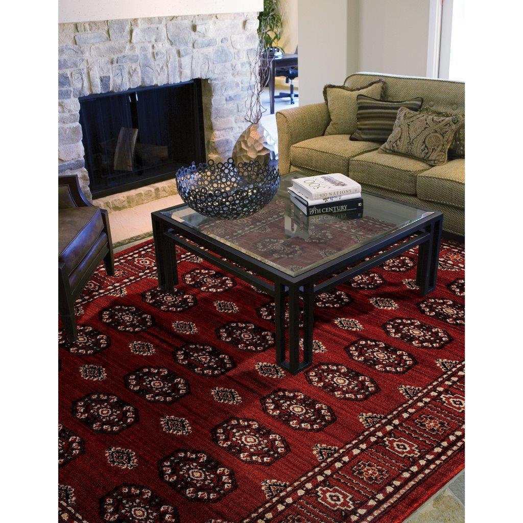 

    
Abilene Anatolia Red 5 ft. 3 in. Round Area Rug by Art Carpet
