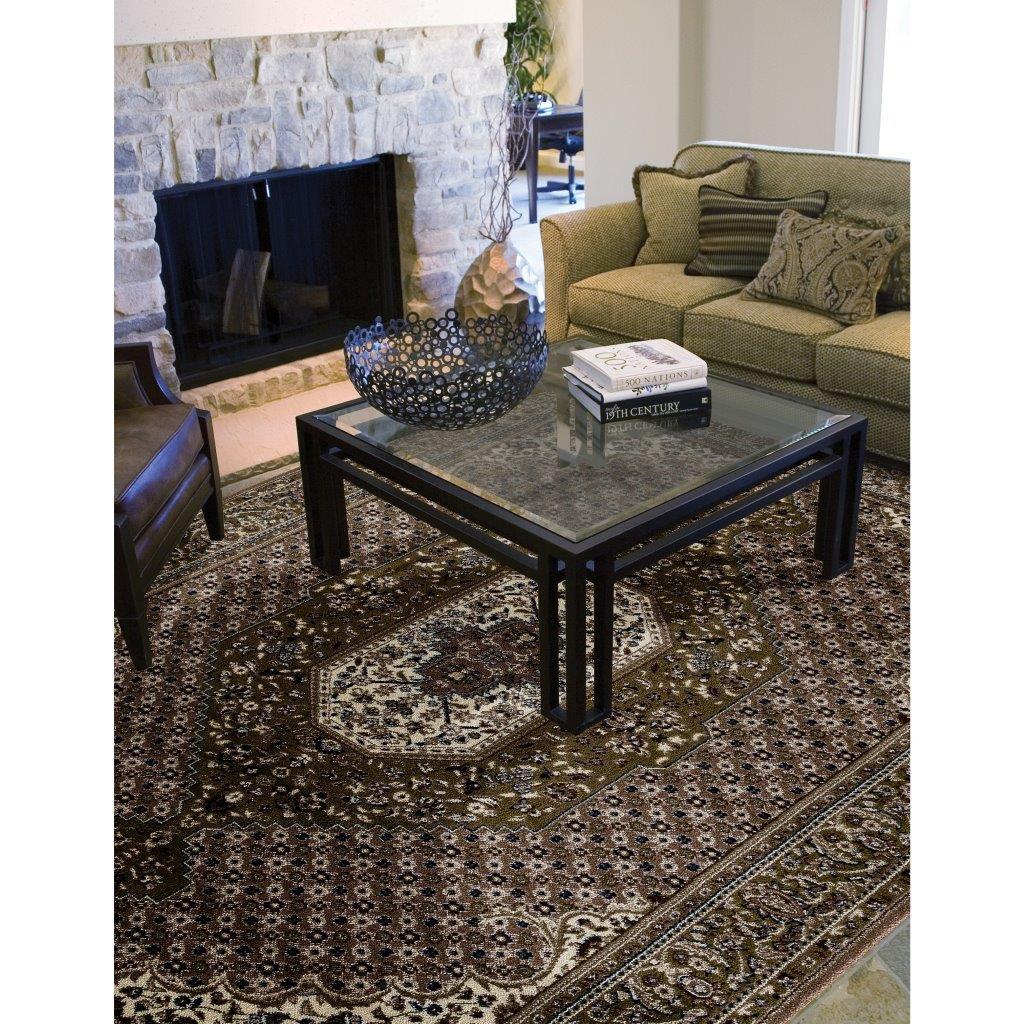 

    
Abilene Downton Brown 5 ft. 3 in. Round Area Rug by Art Carpet

