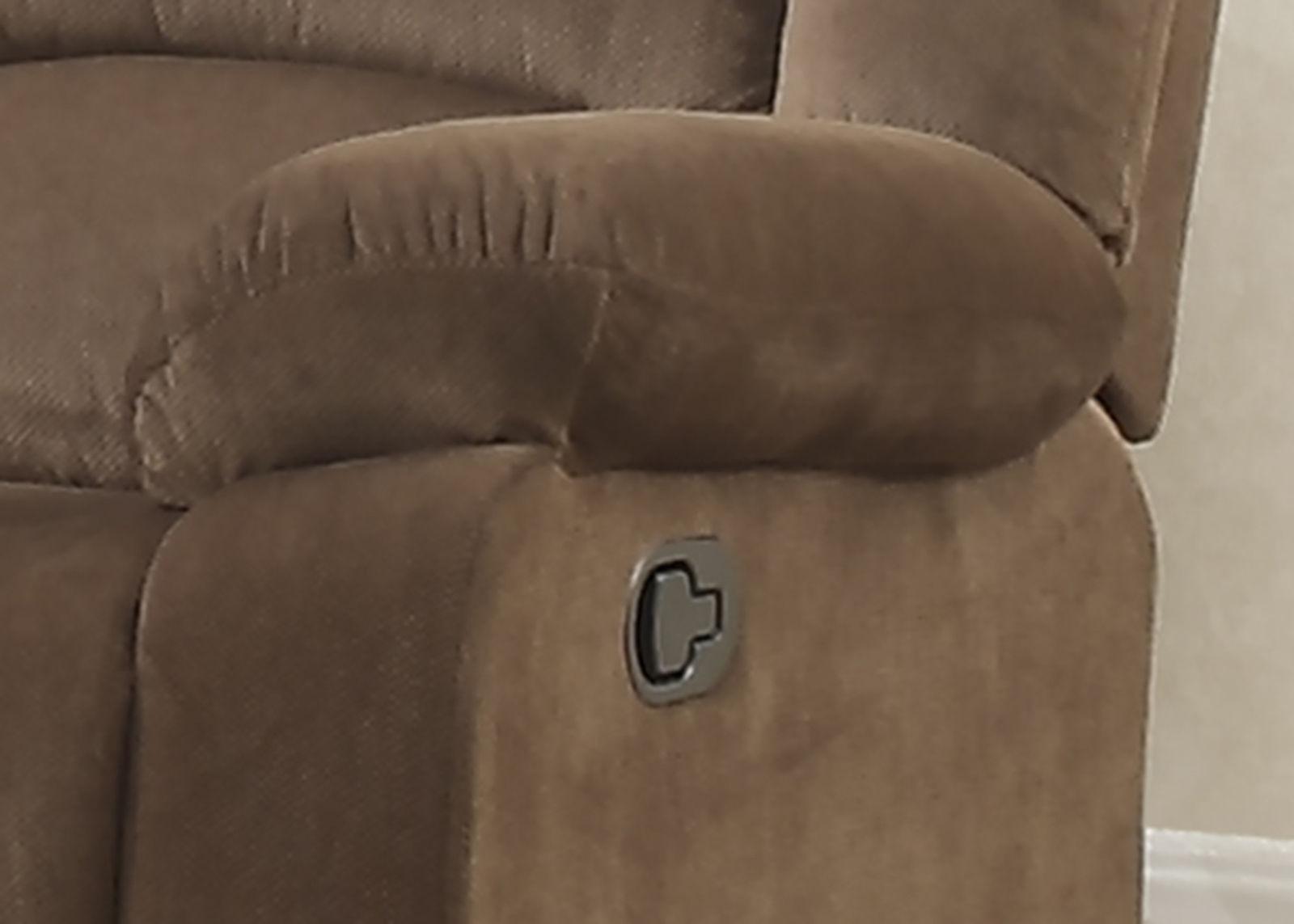 

    
AC Pacific Bill Modern Brown Velvet Upholstery Living Room Reclining Sofa
