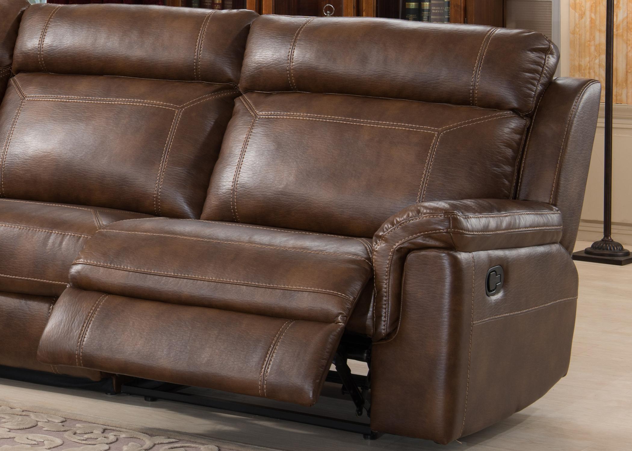 

        
AC Pacific CLARK Reclining Sectional Brown Fabric 0019213820121
