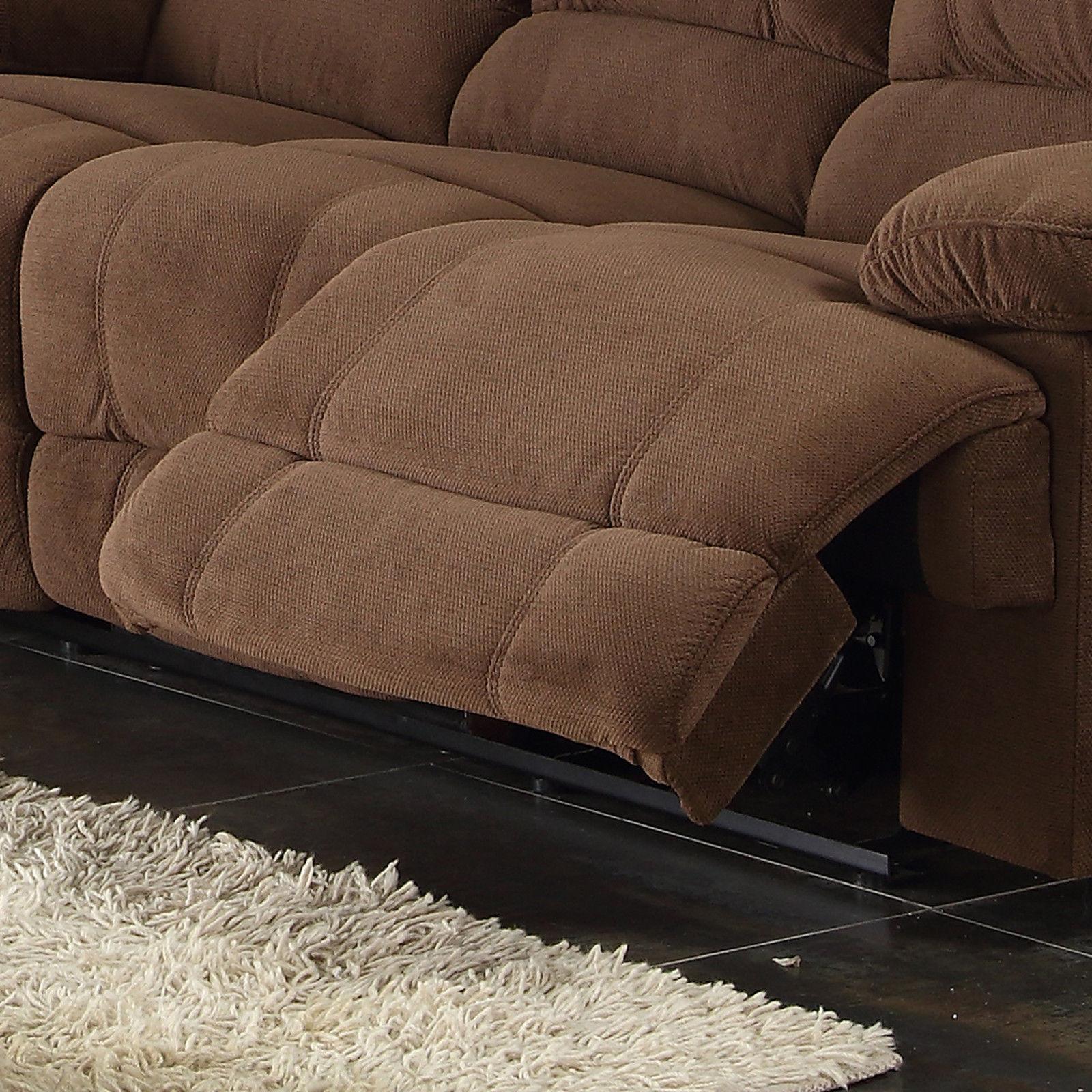 

        
AC Pacific Kevin Reclining Sectional Brown Polyester 00756519677232
