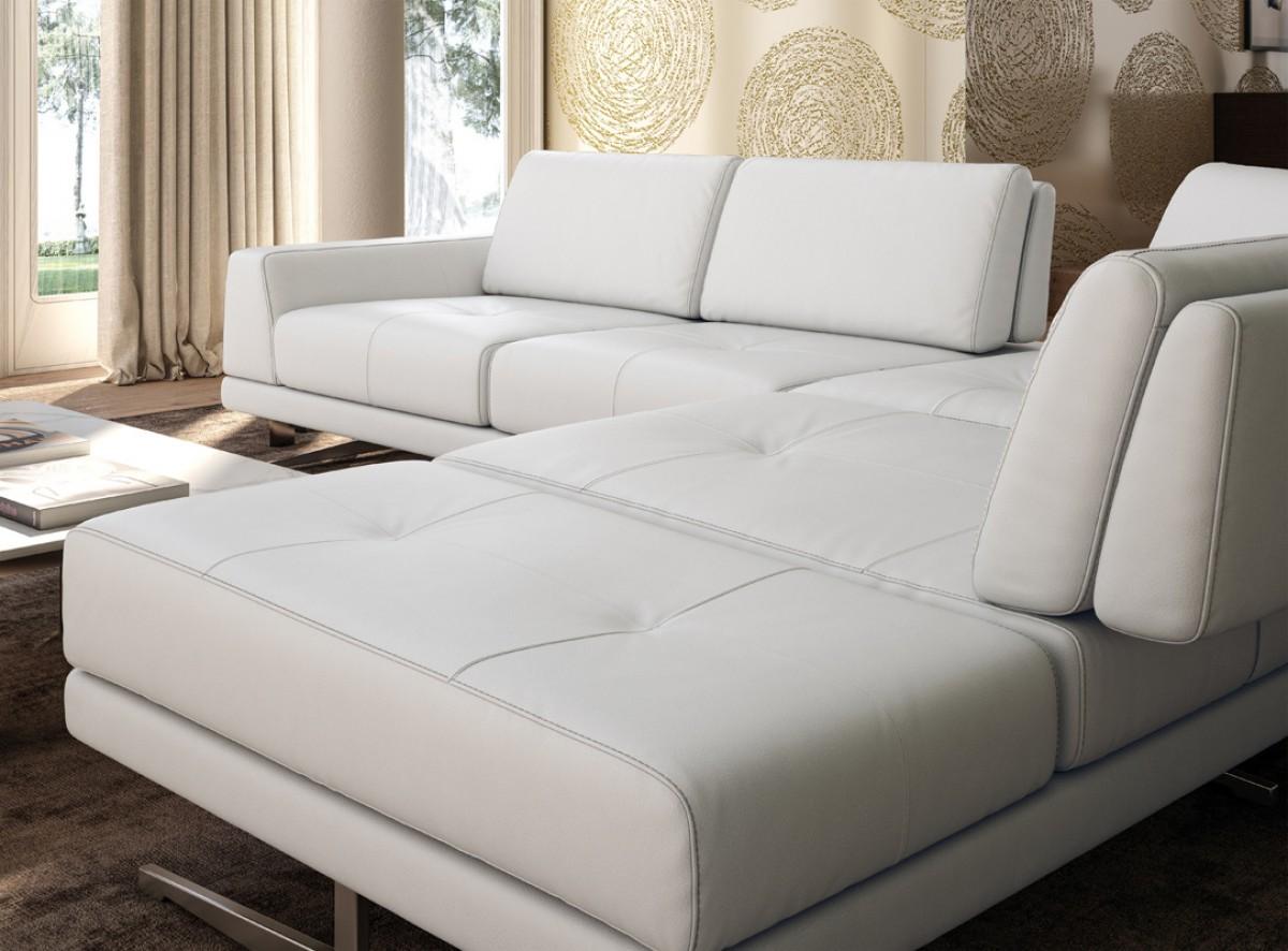 

    
Accenti Italia Bellagio Modern White Leather Sectional Sofa Made In Italy
