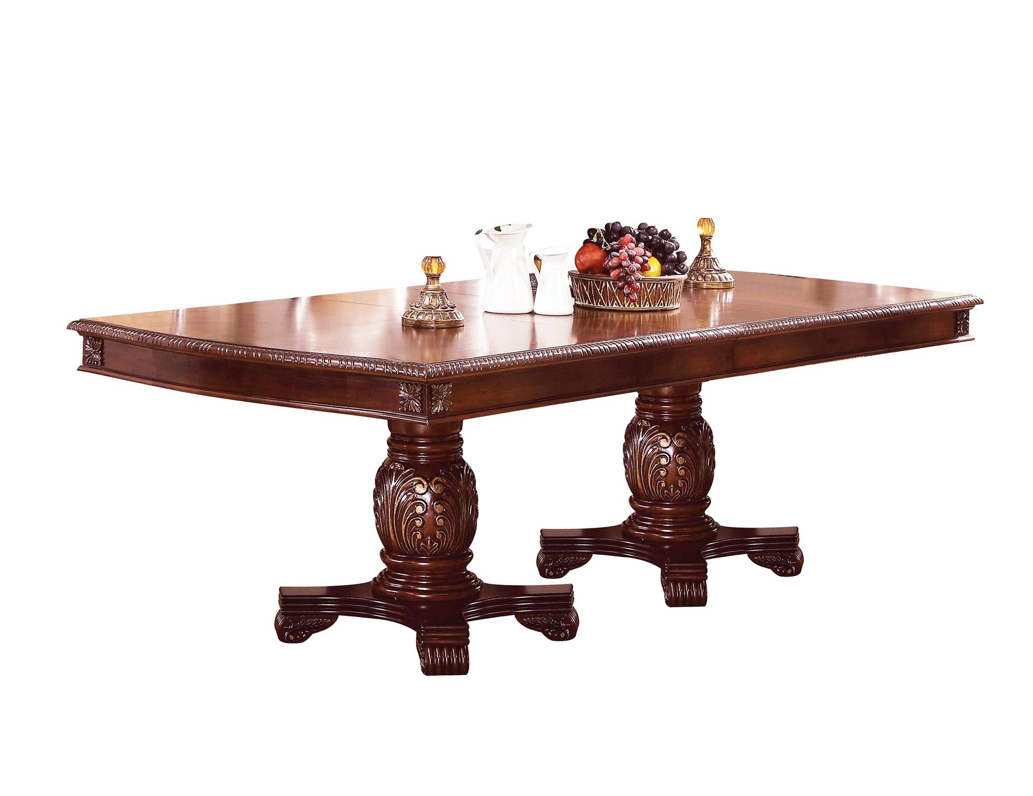 

    
Acme Furniture Chateau De Ville-04075 Dining Table Set Cherry/Black Chateau De Ville-04075-Set-7
