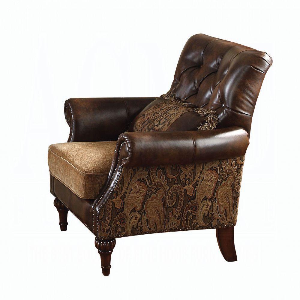 

    
Brown Bonded Leather Sofa Set 3Pcs Carved Wood Acme 05495 Dreena Traditionlal
