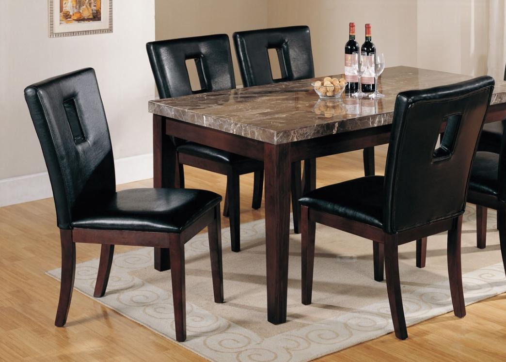 

        
Acme Furniture Danville 07058 Dining Table Set Black/Espresso/Walnut PU 00840412070587
