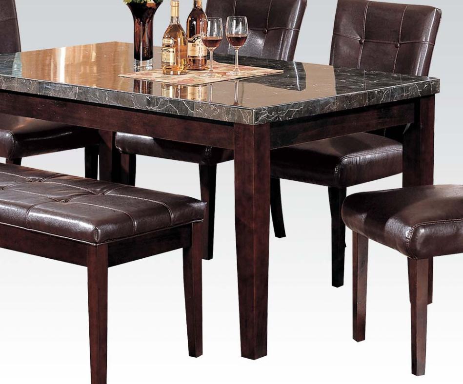 

        
Acme Furniture Danville 07058 Dining Table Set Walnut/Espresso/Black PU 00840412070587
