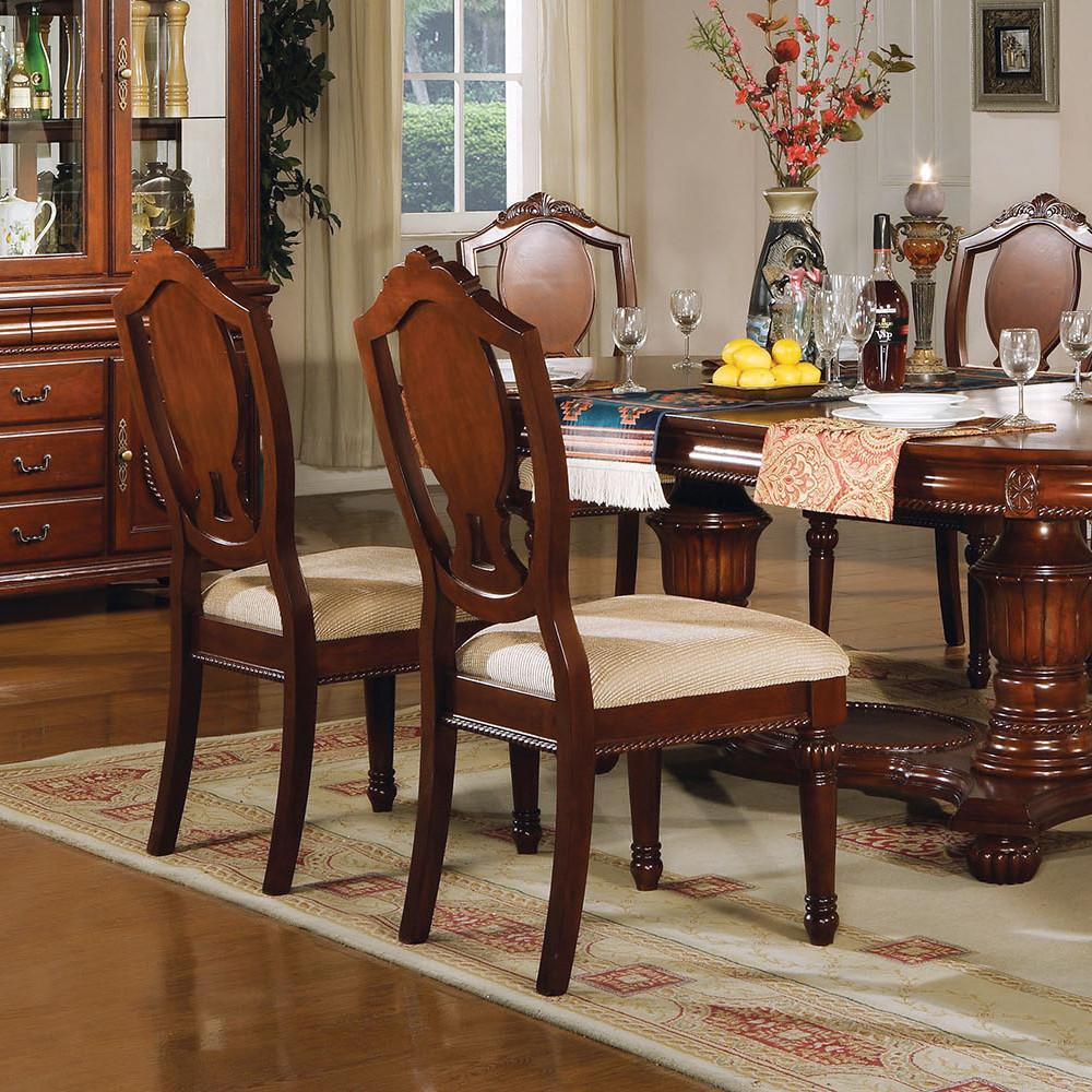 

    
Classique-11830-Set-7 Acme Furniture Dining Table Set

