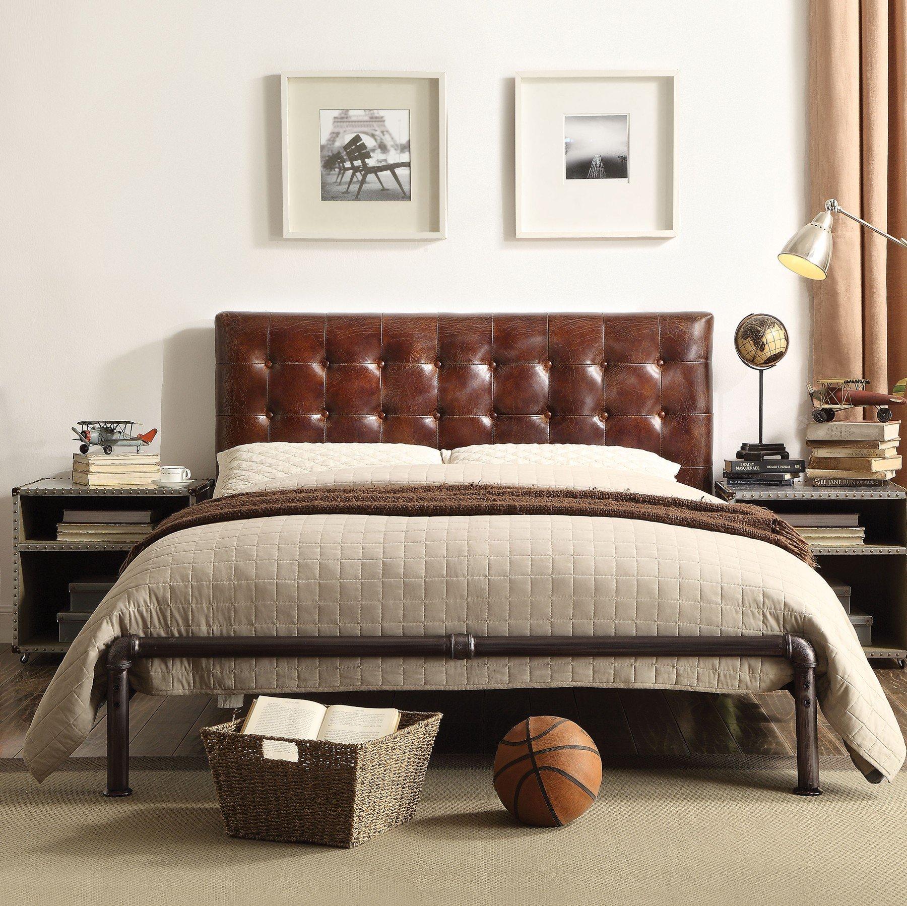

    
Acme Furniture Brancaster-26210Q Panel Bed Brown 26210Q
