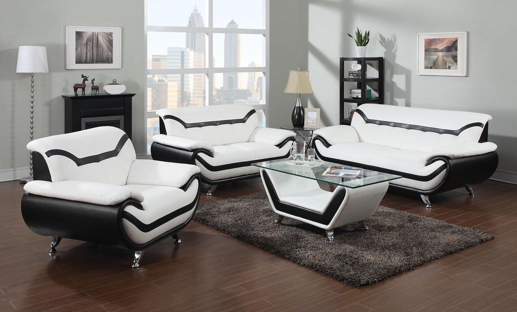 

                    
Acme Furniture Rozene  Black/White Bonded Leather Purchase 
