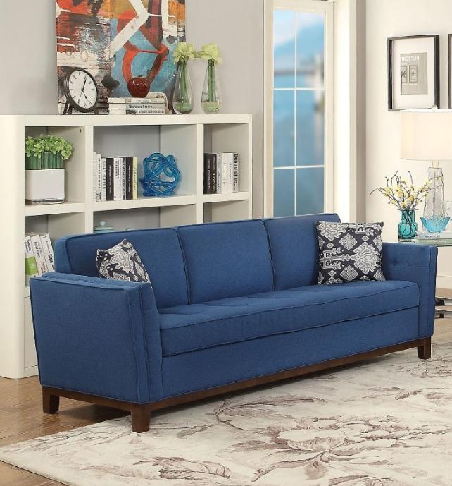 

    
Acme 52835 Lucius Dark Blue Linen Tufted Sofa Set 3Pcs Contemporary Classic
