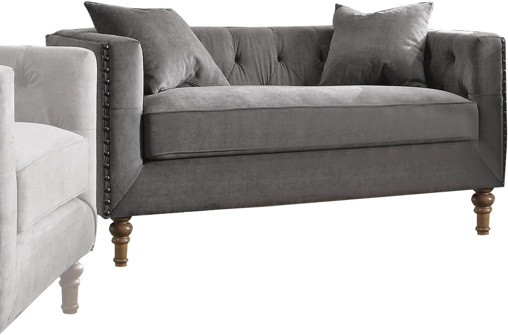 

    
Acme Furniture Sidonia Sofa and Loveseat Set Gray Sidonia-53580-Set-2
