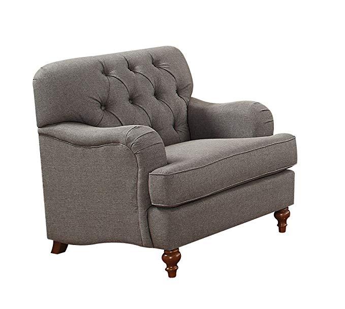

        
Acme Furniture Alianza Sofa Loveseat and Chair Set Dark Gray Fabric 00840412071331
