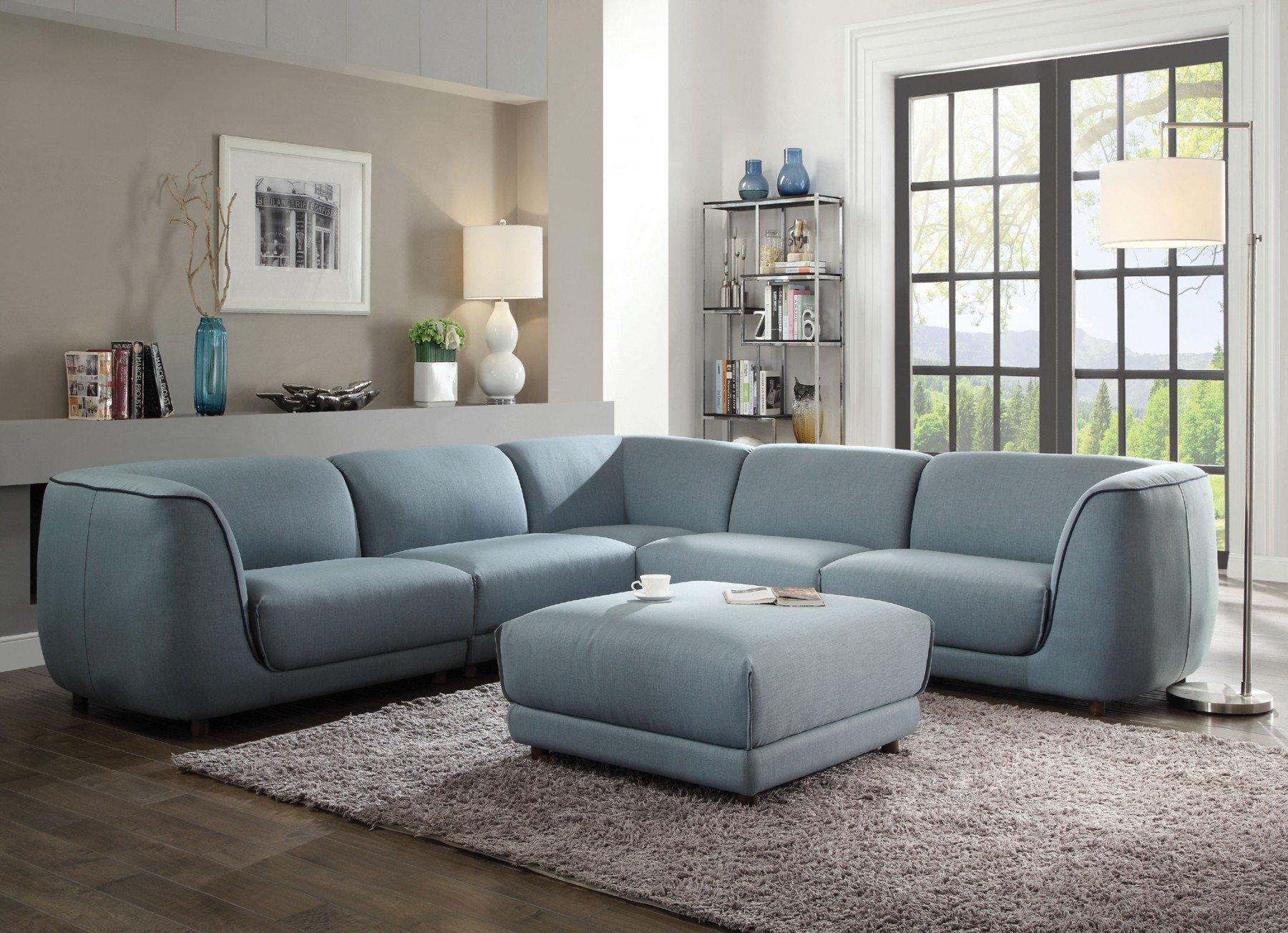

    
Acme 53725 Adina Light Blue Fabric Sectional Sofa Set 5Pcs Contemporary Casual
