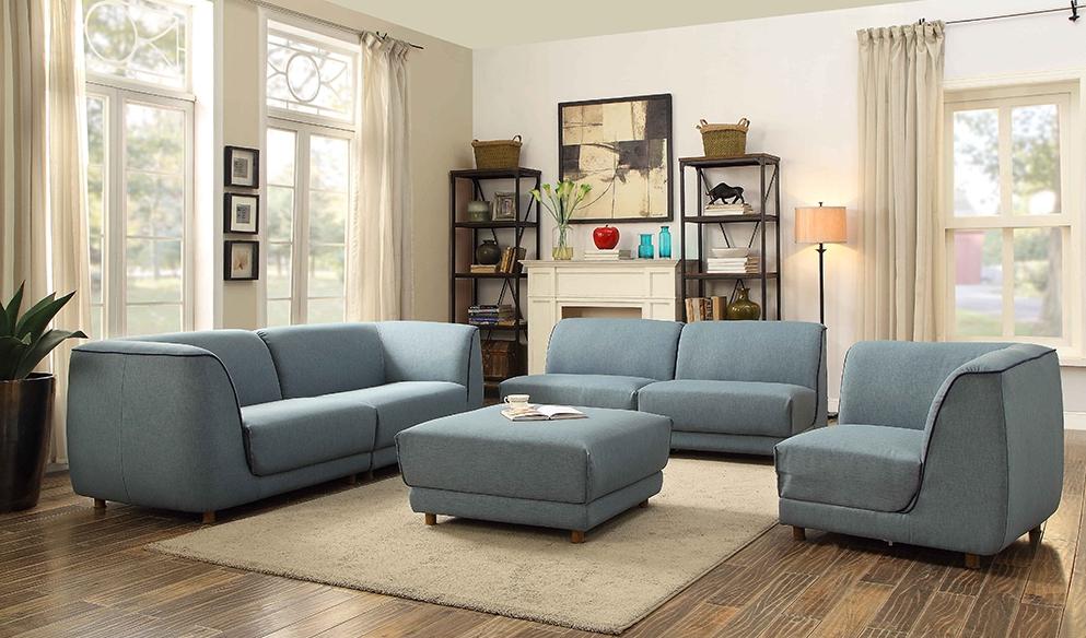 

    
Acme 53725 Adina Light Blue Fabric Sectional Sofa Set 5Pcs Contemporary Casual
