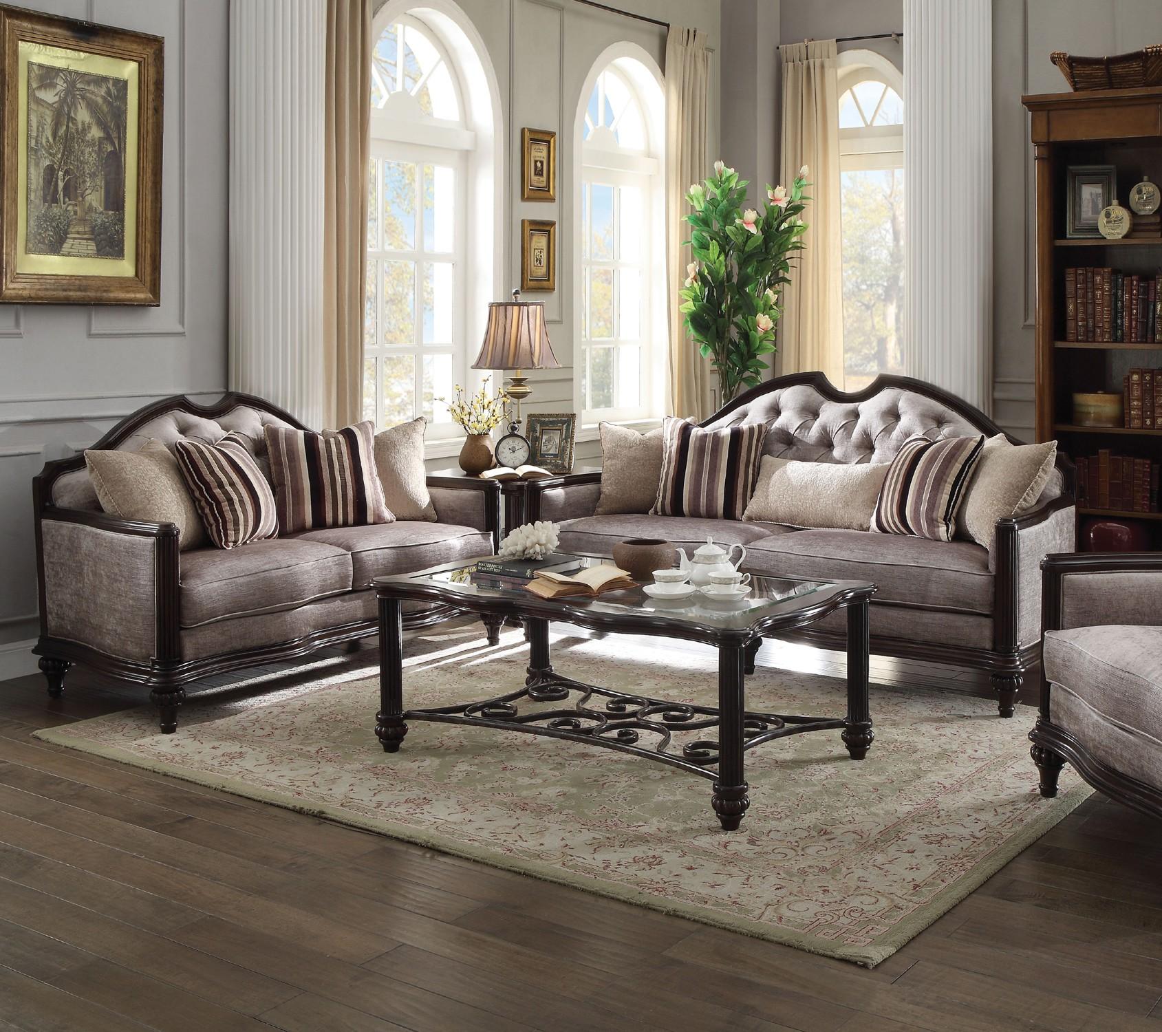 

                    
Acme Furniture Azis 53770  Dark Walnut/Light Beige Fabric Purchase 

