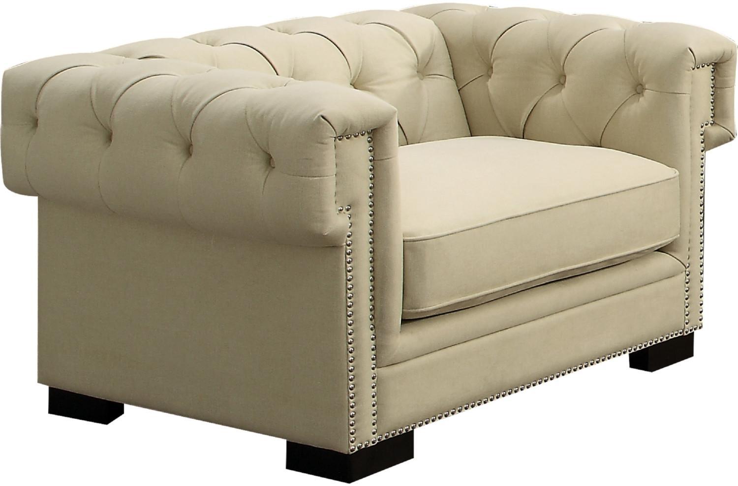

        
Acme Furniture Eulalia Sofa Loveseat Chair Cream Fabric 00840412131158
