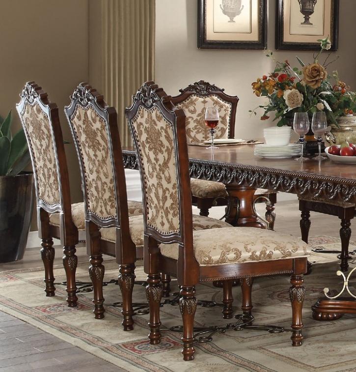 

    
Acme-Wycliff-60140-Set-9 Acme Furniture Dining Table Set
