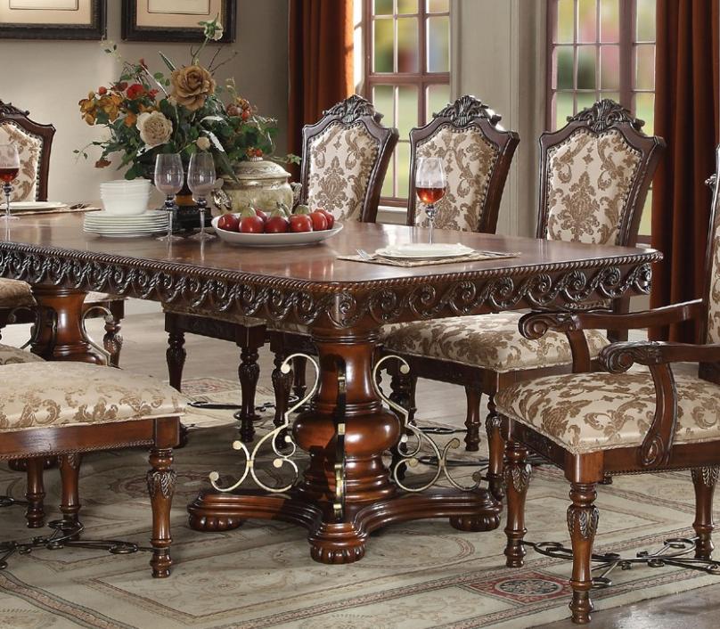 

    
Acme Furniture Wycliff Dining Table Set Cherry Acme-Wycliff-60140-Set-9
