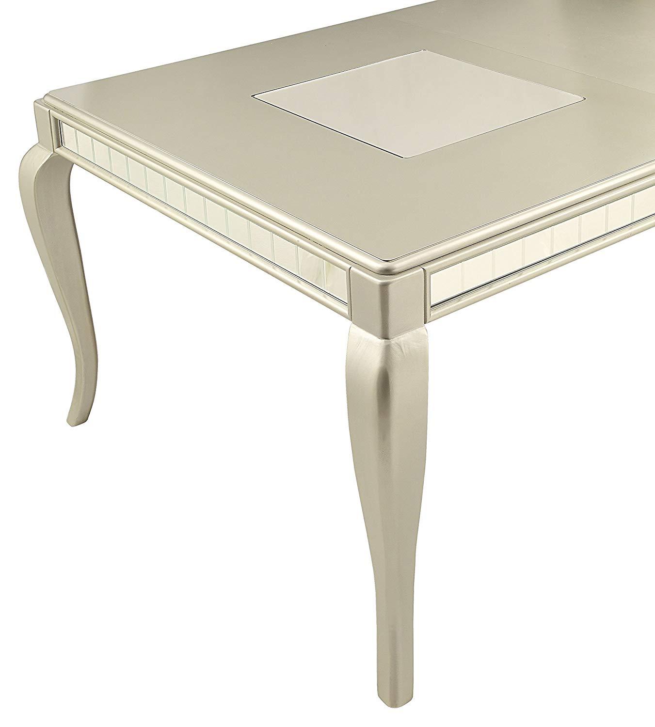 

        
Acme Furniture Francesca 62080 Dining Table Set Champagne PU 00840412120183
