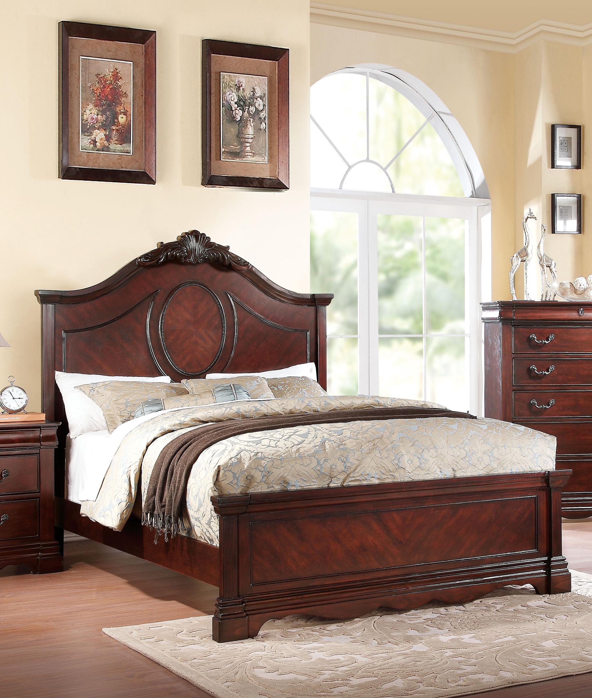 

        
Acme Furniture Estrella-20730Q Panel Bedroom Set Dark Cherry  0840412941214
